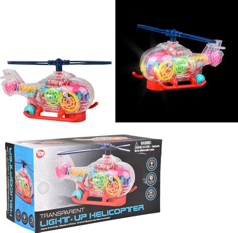 Light Up Transparent Helicopter | Educational & Learning Toys ...