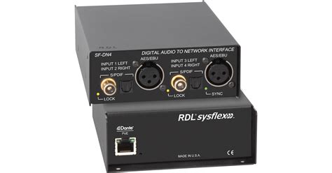 Rdl Digital Audio To Dante Network Interface Sf Dn B H Photo