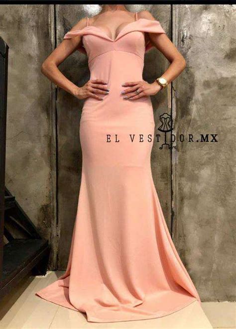 Vestido Corte Sirena Con Gran Volante En Diferentes Colores