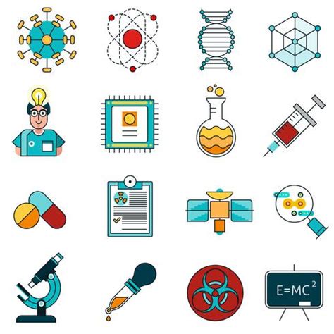 Science Line Icons Set Vector Art At Vecteezy