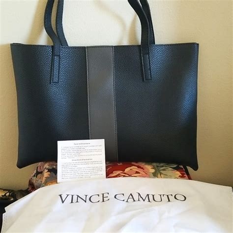 Vince Camuto Bags Vince Camuto Luck Tote Bag Black Vegan Leather