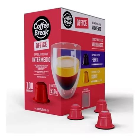 Capsulas Nespresso Coffee Break Office Intermedio 100x5 10g