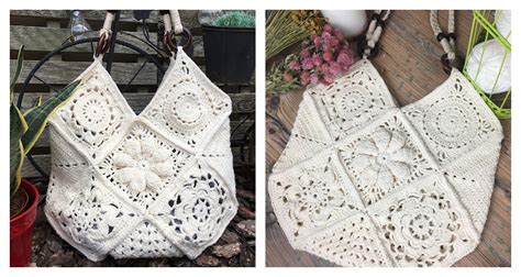 Boho Granny Square Bag Crochet Free Pattern Crochet And Knitting