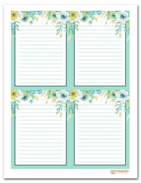 Printable Note Cards