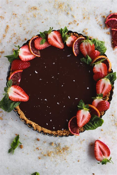 Chocolate Ganache Tart Vegan Frosting And Fettuccine