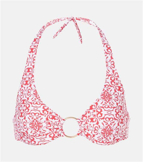 Top De Bikini Brussels En Rojo Melissa Odabash Mytheresa