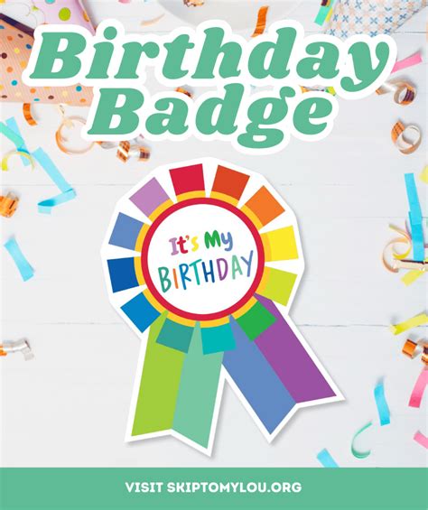 Birthday Badge | Skip To My Lou