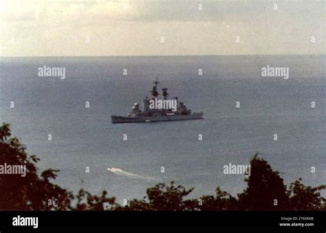 USS Chicago (CG-11) at anchor in Pattaya Bay, Thailand, circa in early January 1978 Stock Photo ...