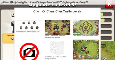 Clash Of Clans Clan Castle Levels