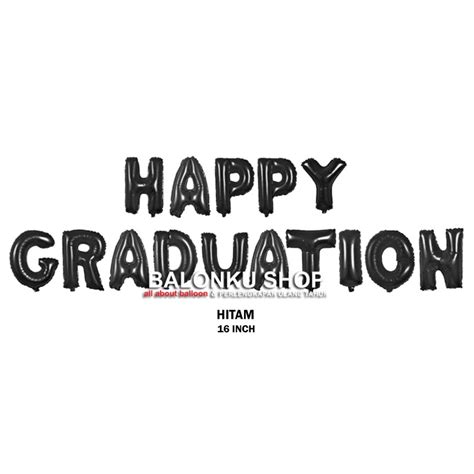 Jual Balon Foil Happy Graduation Balon Graduation Set Balon Set