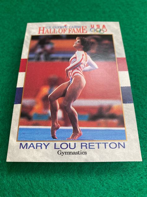 U S Olympic Cards Hof Mary Lou Retton Gymnastics Card Etsy