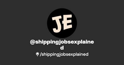 Shippingjobsexplained Instagram Tiktok Linktree