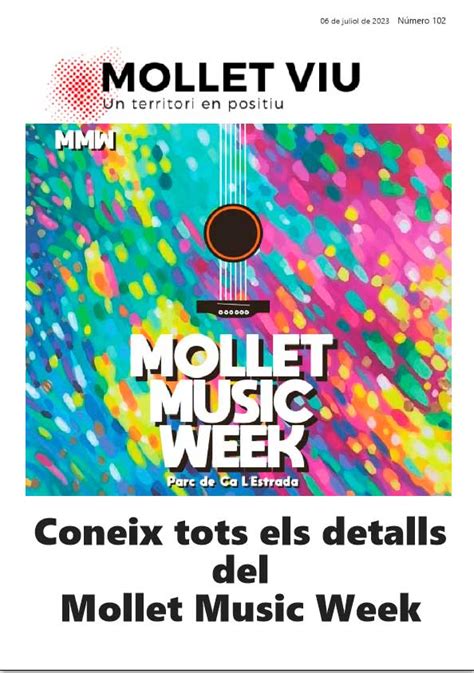 Coneix Tots Els Detalls Del Mollet Music Week Mollet Viu