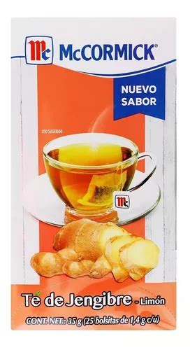 Té Mccormick Jengibre limón Caja Con 25 Sobres MercadoLibre