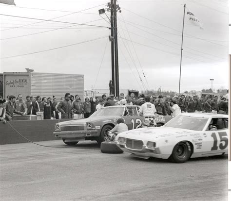 Bobby Allison , Bobby Isaac 1973 Winston Western 500 Riverside Raceway . . . Ralph Moody in ...