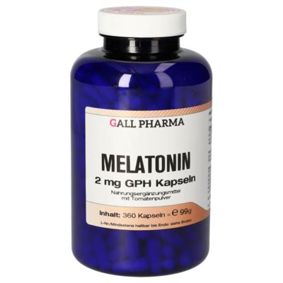 Melatonin Mg Gph Kapseln Gall Pharma Gmbh Online Shop