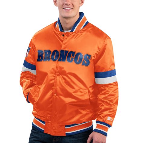 Unisex Orange Denver Broncos Varsity Jacket Jacketpop