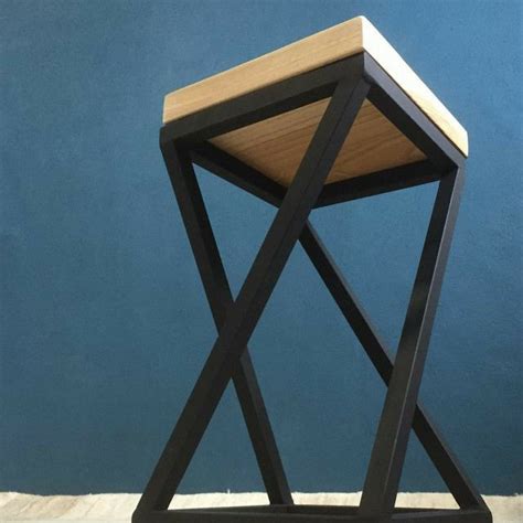 Jual Kursi Besi Kayu Besi Standart Stools Cafe Kab Malang Wood