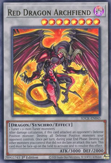 Red Dragon Archfiend Structure Deck The Crimson King YuGiOh