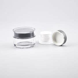 Round Acrylic Double Walled Cosmetic Jars G G Volume Lightweight