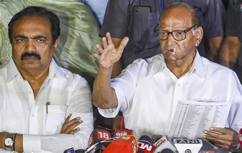 Nationalist Congress Party Ncp Chief Sharad Pawar In Mumbai