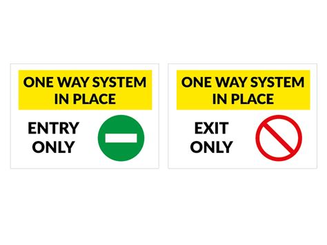 COVID19 ENTRY EXIT SIGN - B2B Signs & Print