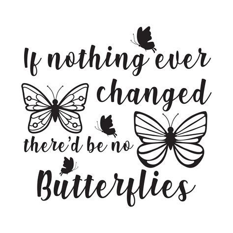 There'd Be No Butterflies If Nothing Ever Changed Motivational Quote