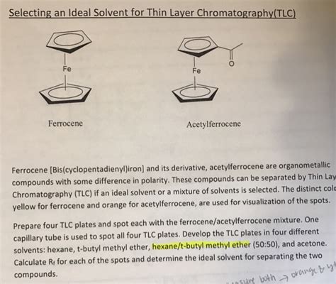 Solved Based On The Result Tlc Plot And Rf Values Which One Chegg