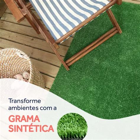 Grama Artificial Verde 4 Metros Quadrados 2m X 2m 12mm Parcelamento