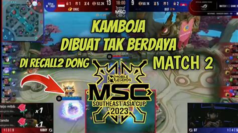 Onic Vs Bxf Msc Mobile Legends Day Match Youtube