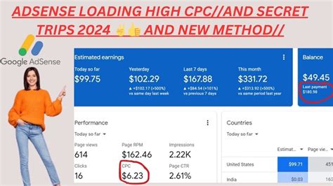 Adsense Loading High Cpc And Secret Trips And New Method