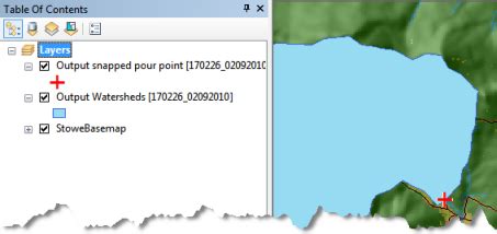 Geoprocessing Service Example Watershedarcmap Arcgis Desktop