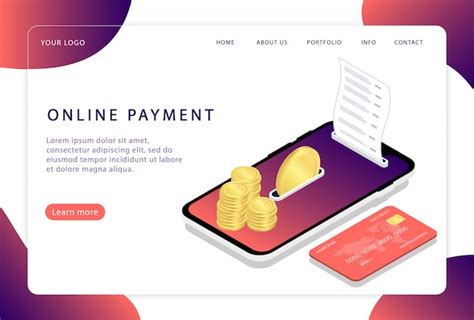 Premium Vector Online Payment Mobile Payment System Landing Page