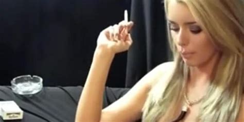 Gorgeous Blonde Girl Smoking Sexy Tnaflix