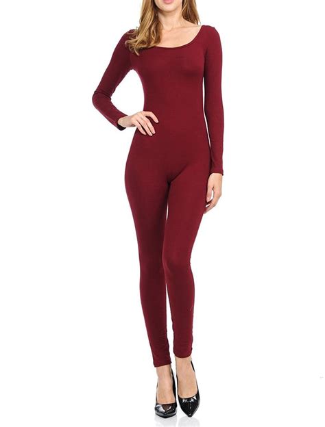 Women Catsuit Cotton Lycra Tank Long Sleeve Yoga Bodysuit Jumpsuit One