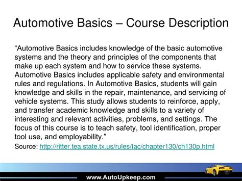 Ppt Automotive Basics Powerpoint Presentation Free Download Id8837602