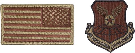 Global Strike Command Ocp Spice Brown Patch And Reverse Flag Bundle