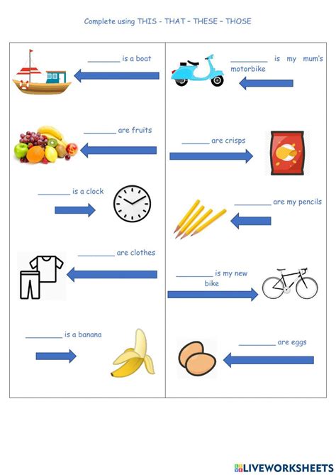 Esl Worksheets Demonstrative Pronouns Second Language Interactive