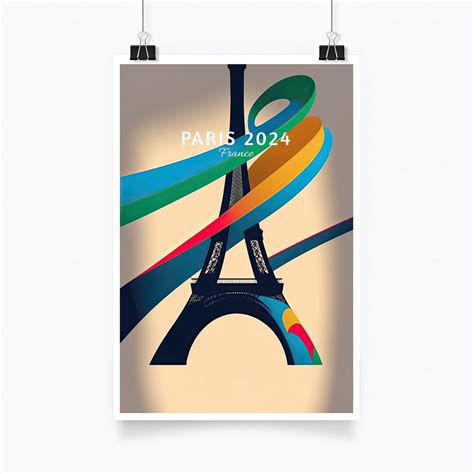 Affiche De Paris 2024 Les Jeux Olympiques Poster Paris Etsy France