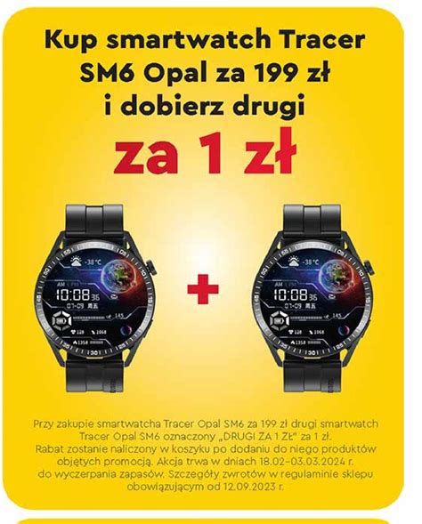 Smartwatch Sm Czarny Tracer Cena Promocje Opinie Sklep Blix Pl