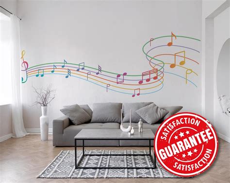 Music Notes Mural Wallpaper Large Wall Mural Removable Peel And Stick Or