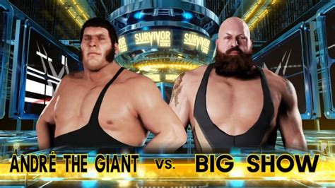 Wwe 2k18 André The Giant Big Show Full Match Youtube