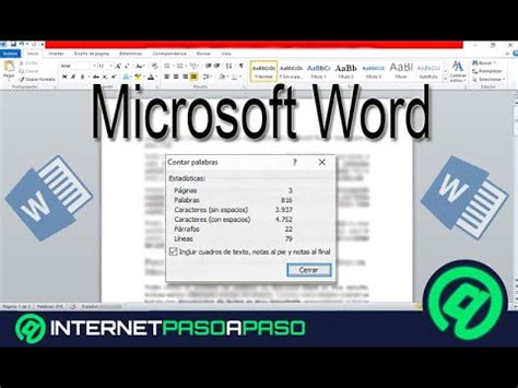 Como Contar Palabras En Word Youtube