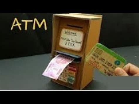 Atm Diy Como Hacer Un Cajero Atm De Carton Youtube