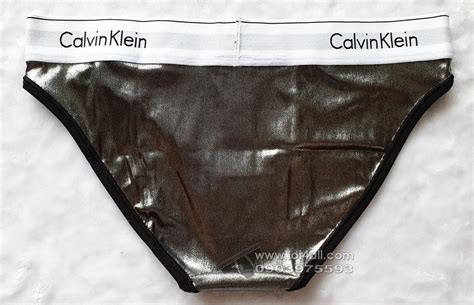 Quần lót nữ Calvin Klein QF Modern Wet Look Bikini Clear
