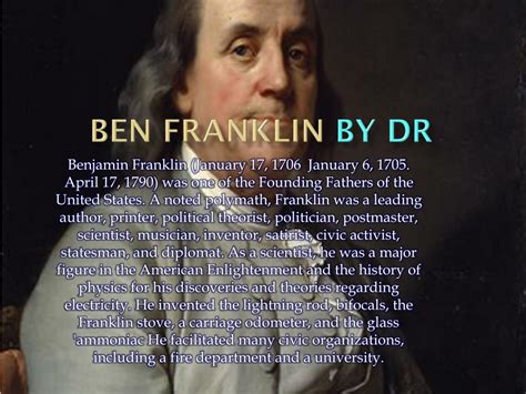 Ppt Ben Franklin By Dr Powerpoint Presentation Free Download Id