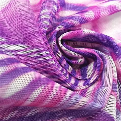 TULLE BI STRETCH DÉGRADÉ VIOLET Wave MacaSports Vente de tissus