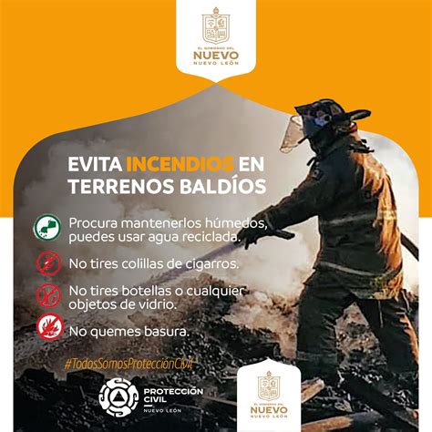 Protección Civil Nl On Twitter Evitemos Incendios En Terrenos Baldíos