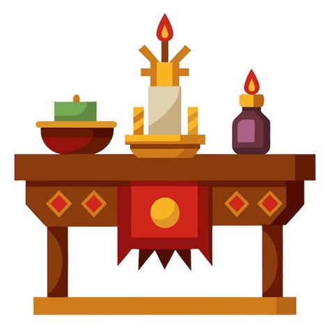 Arte Y Ilustraci N Vectorial De Clipart De La Mesa Del Altar Vector