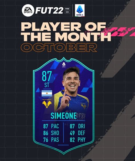 Serie A Player of the Month : FIFA